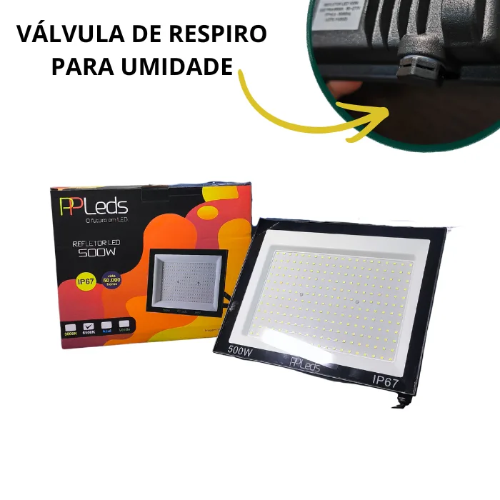 Refletor de Led 1000W, 6000K IP67